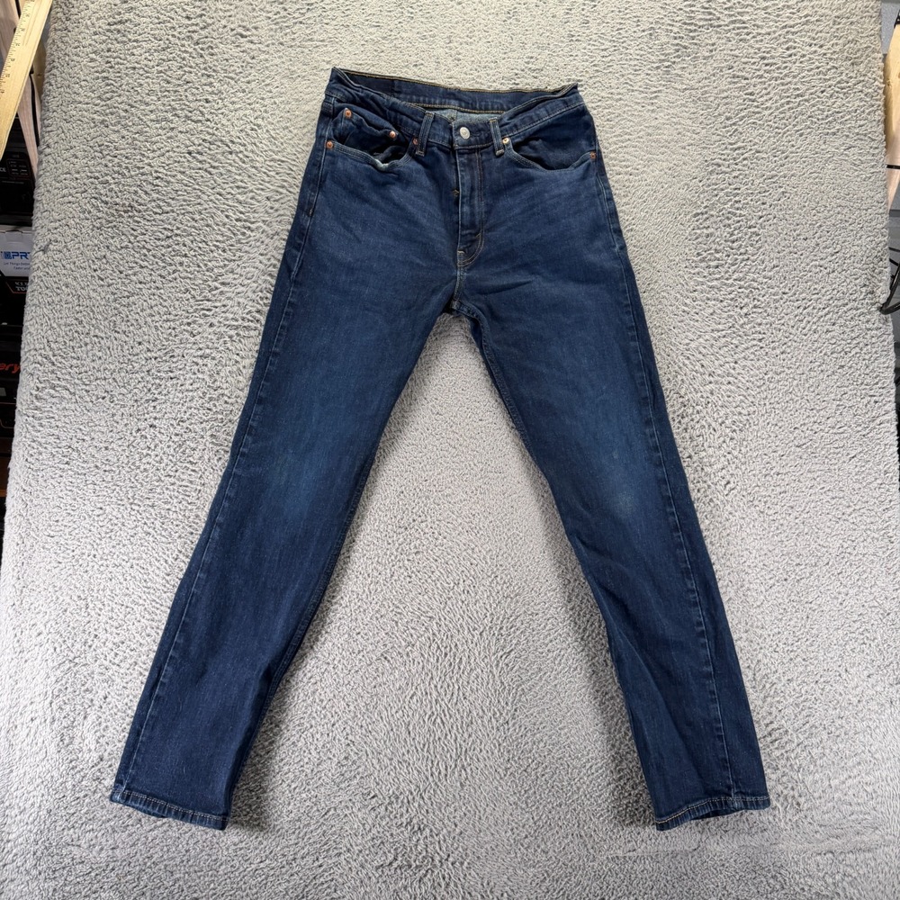 Levi's 505 Jeans Men's 32x32 Blue Cotton Denim Straight Leg Workwear Stretch